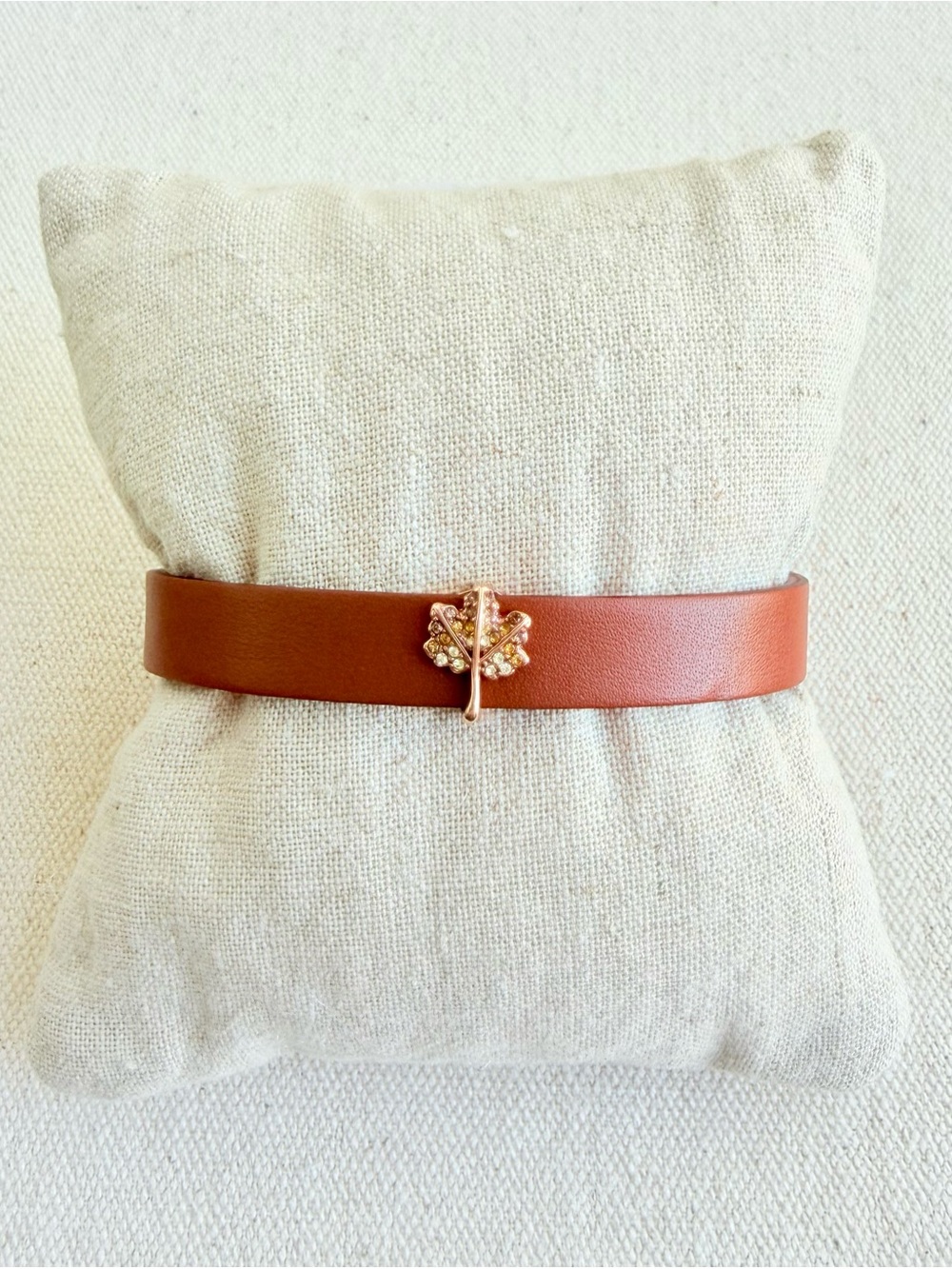 *Charm Bracelet Set* KEEP COLLECTIVE Retired  *Special Pricing* Brown RG Leaf